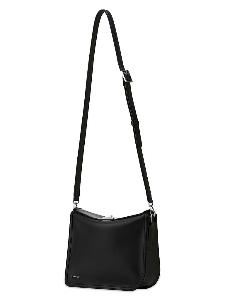 Lanvin Compagnon Asymmetrical Leather Clutch Bag