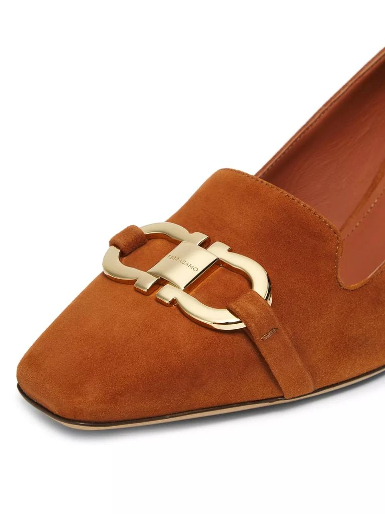 Salvatore Ferragamo Mirelle 60MM Suede Pumps 5
