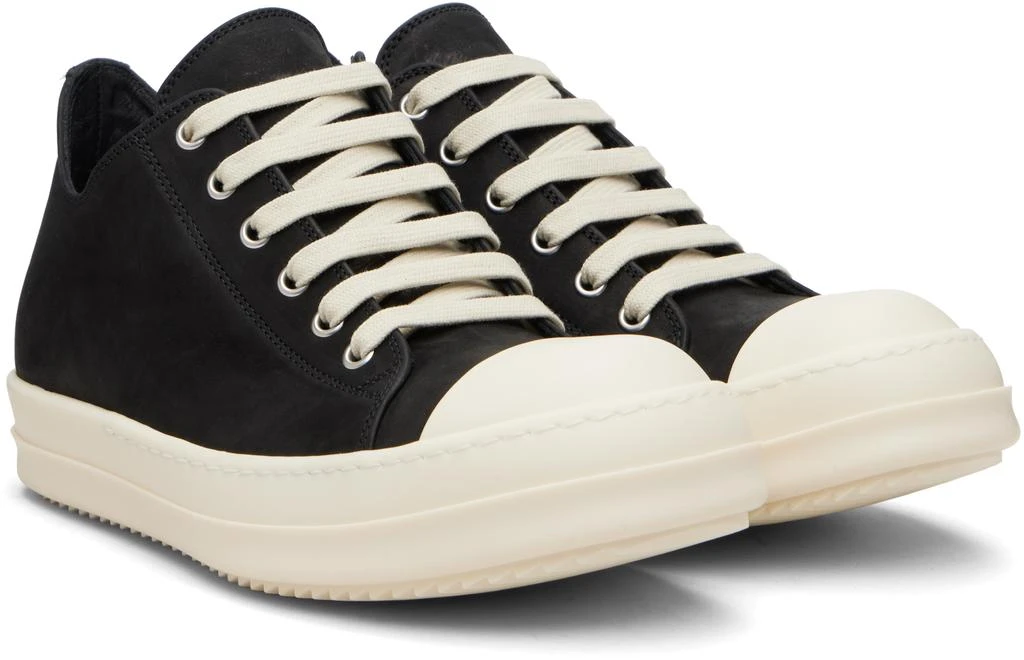 Rick Owens Black Concordians Low Sneaks Sneakers 4