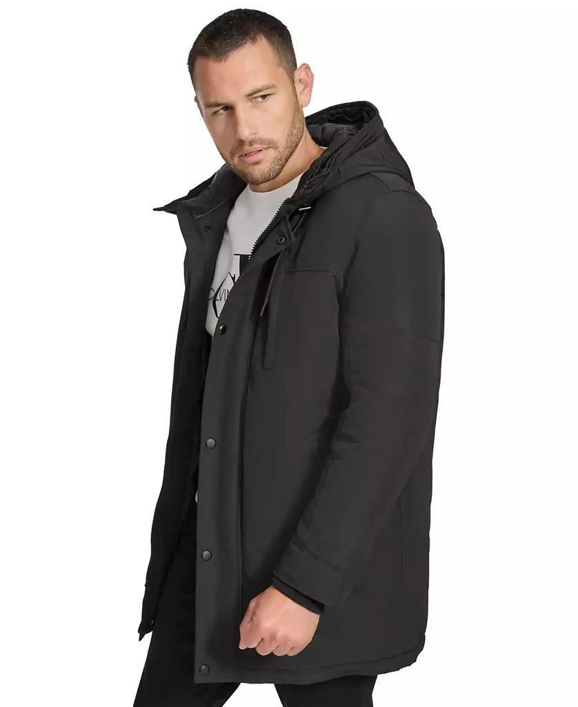 Calvin Klein Men's Long Parka with Faux-Fur Lined Hood 3