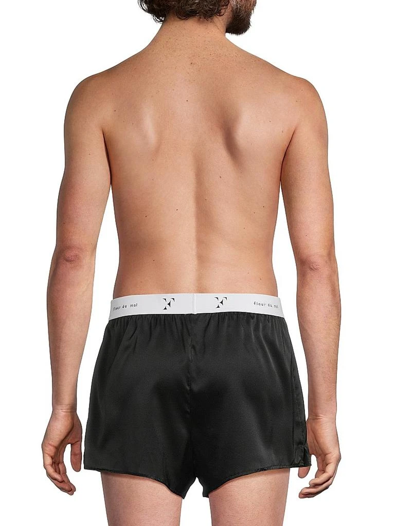 Fleur du Mal Logo Silk Boxer Trunks 6