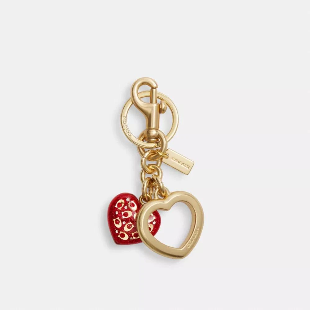 Coach Heart Bag Charm 1