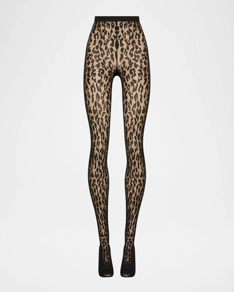 Wolford Josey Animal-Print Tights