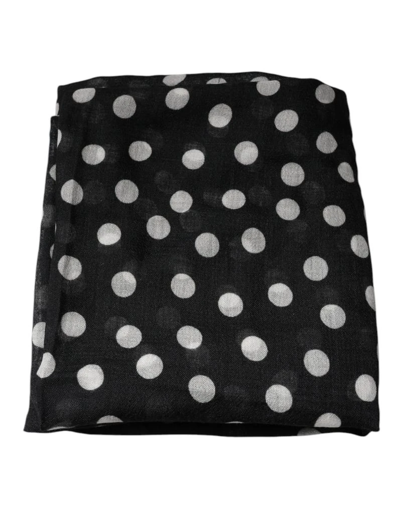 Dolce 
Gabbana Polka Dots Fringes Wrap Women
s Scarf (Pre-Owned) 2