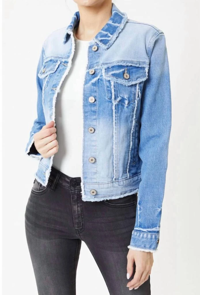 KanCan Kancan - Taylor Frayed Seam Denim Jacket 2