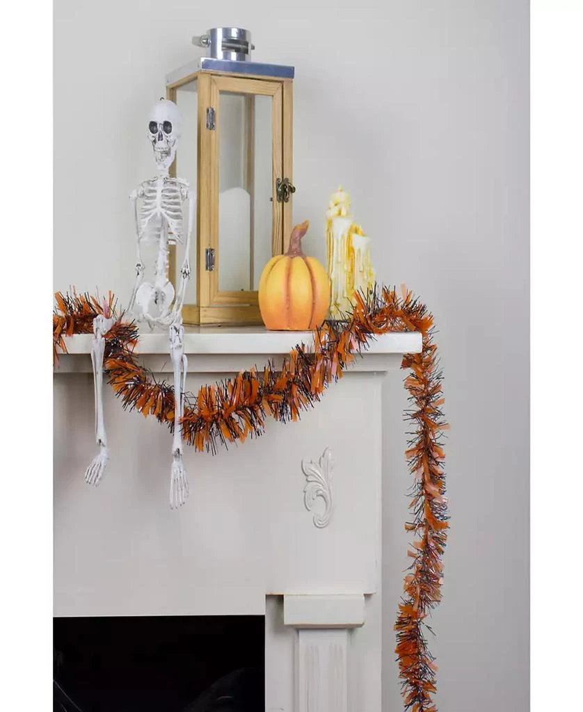 Northlight 50
 Orange and Black Halloween Tinsel Garland, Unlit 3