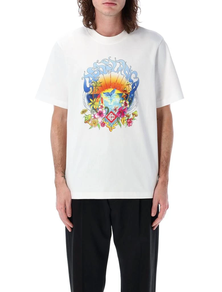 Casablanca SURF TRIP PRINTED T-SHIRT 1