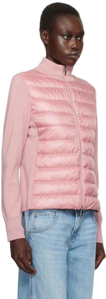 Moncler Pink Padded Wool Down Jacket 2