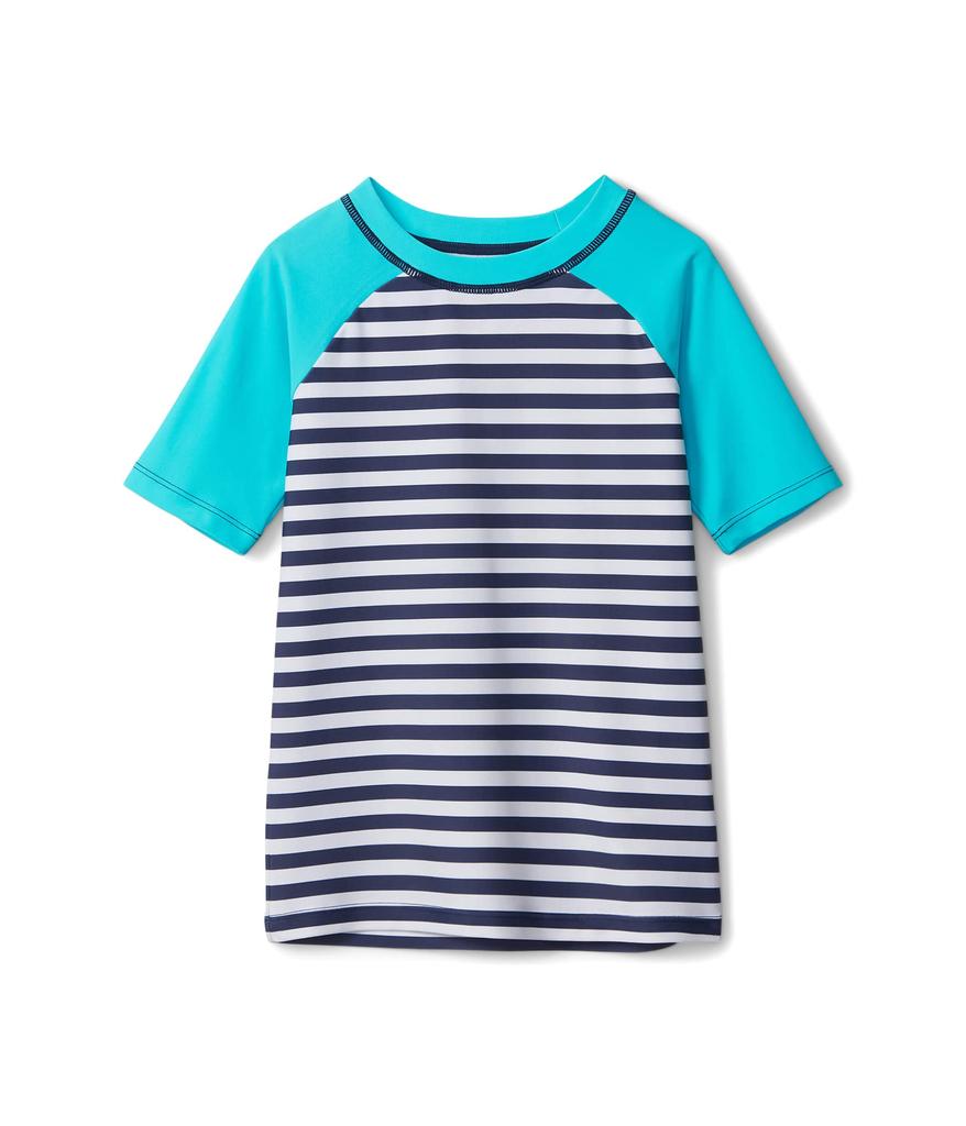 Hatley Underwater Stripes Short Sleeve Rashguard (Toddler/Little Kids/Big Kids)