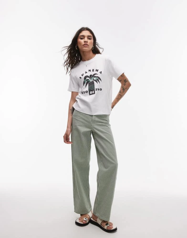 Topshop Topshop graphic Ipanema tee in off white 2