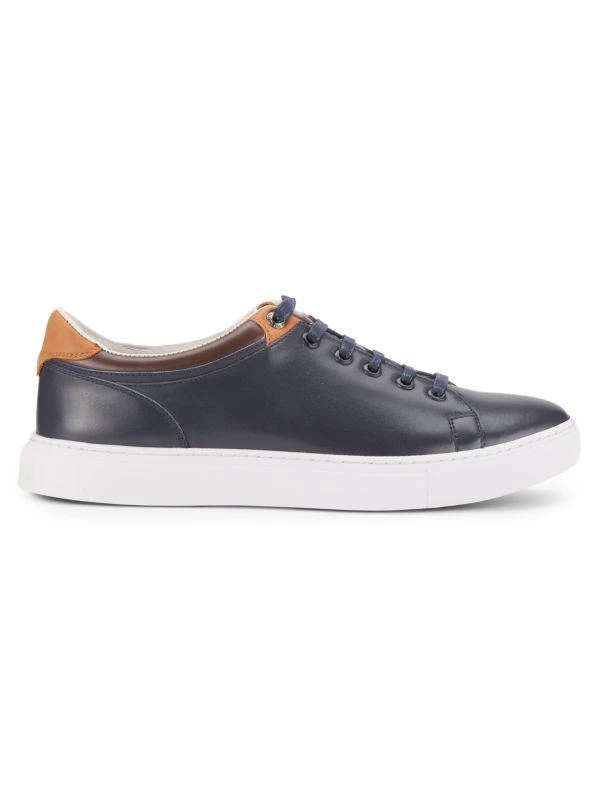 Robert Graham Tahiti Leather Low Top Sneakers 1