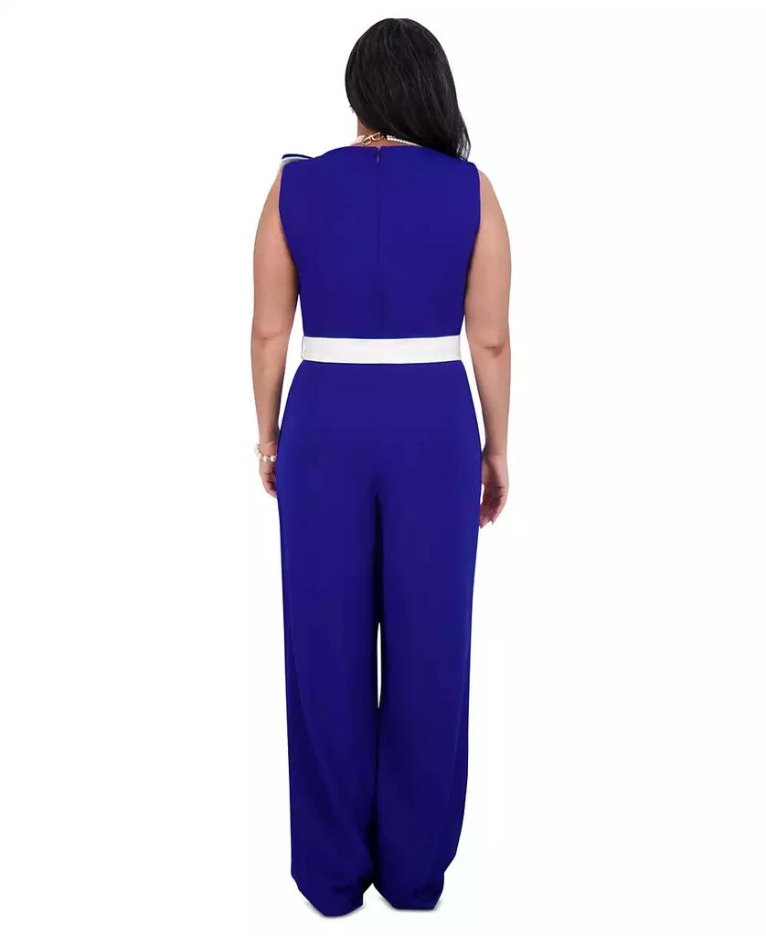 Kasper Women's Ruffle-Shoulder Sleeveless Jumpsuit 3
