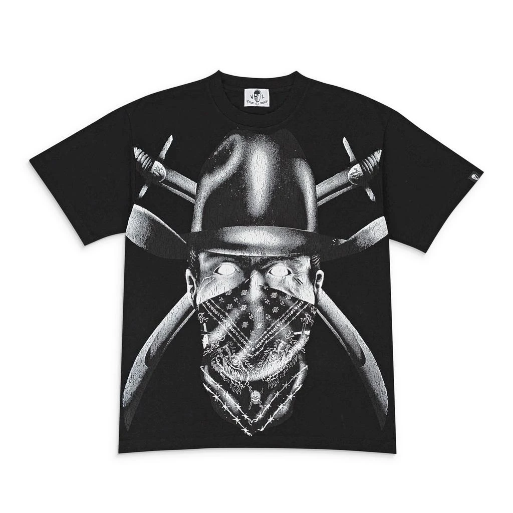 Warren Lotas SCARRED BANDIT BLACK T-SHIRT 1