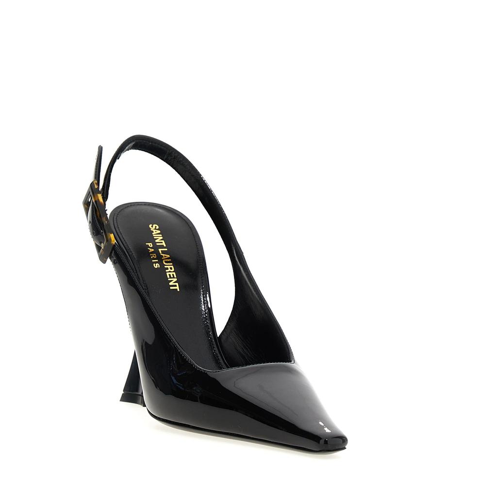 La Sélection Créateurs Escarpins Saint Laurent 'Dune' Leather Slingback - Black - Femme