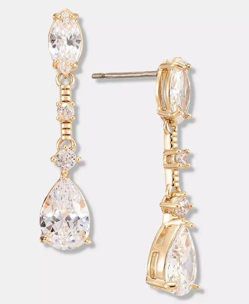 Anne Klein Cubic Zirconia Linear Drop Earrings 2