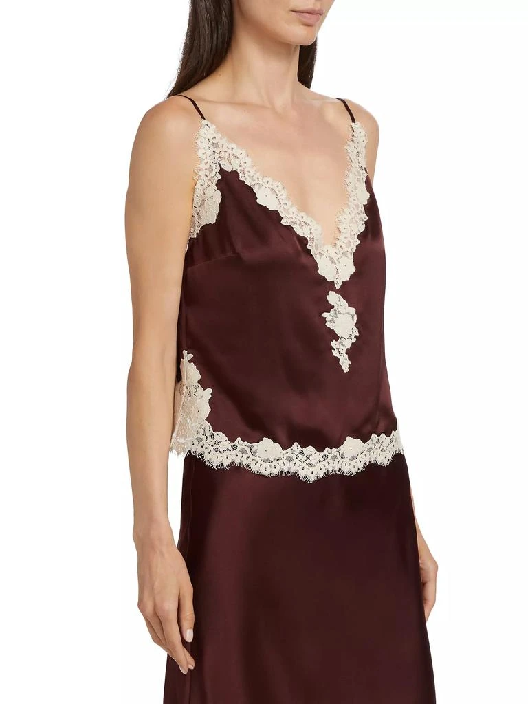 DÔEN Kira Lace-Trim Silk Camisole 4