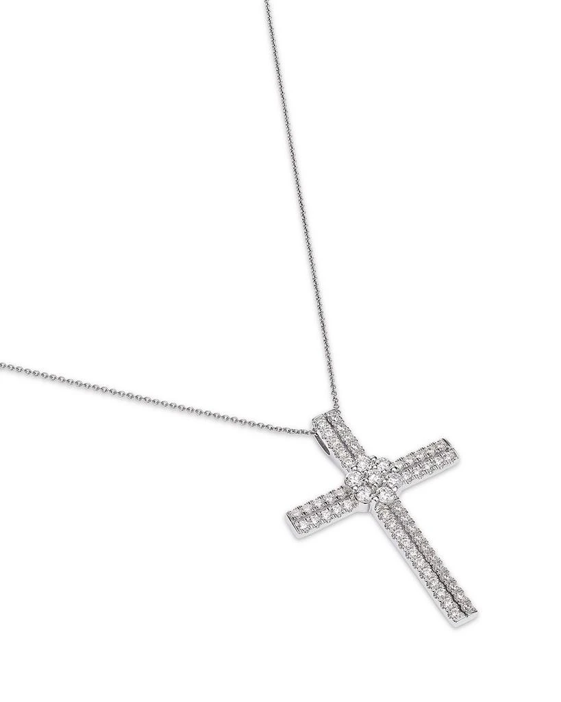 Bloomingdale's Diamond Cross Pendant Necklace in 14K White Gold, 1.0 ct. t.w. 3