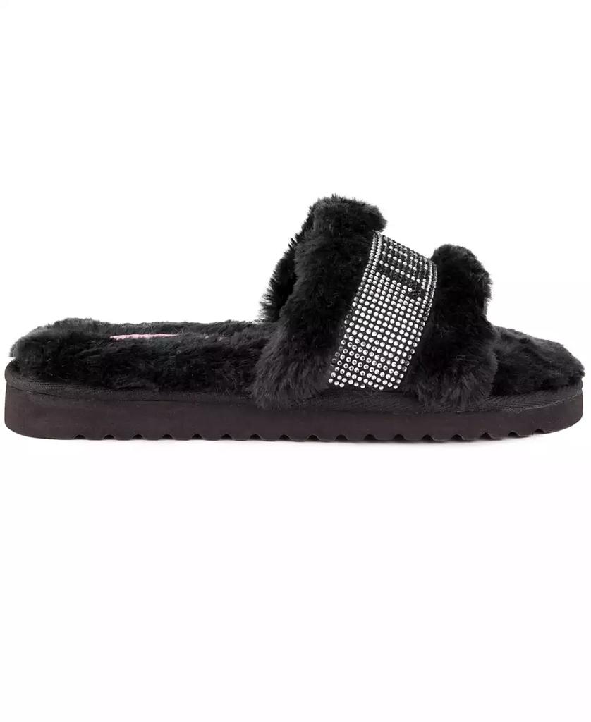 Juicy Couture Women's Halo Faux Fur Slip-On Slippers