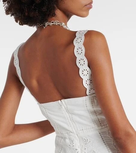 Farm Rio Richelieu broderie anglaise midi dress 6