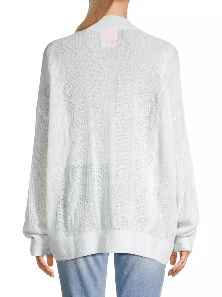 CRUSH CASHMERE Elvis Cable-Knit Cashmere Cardigan 5