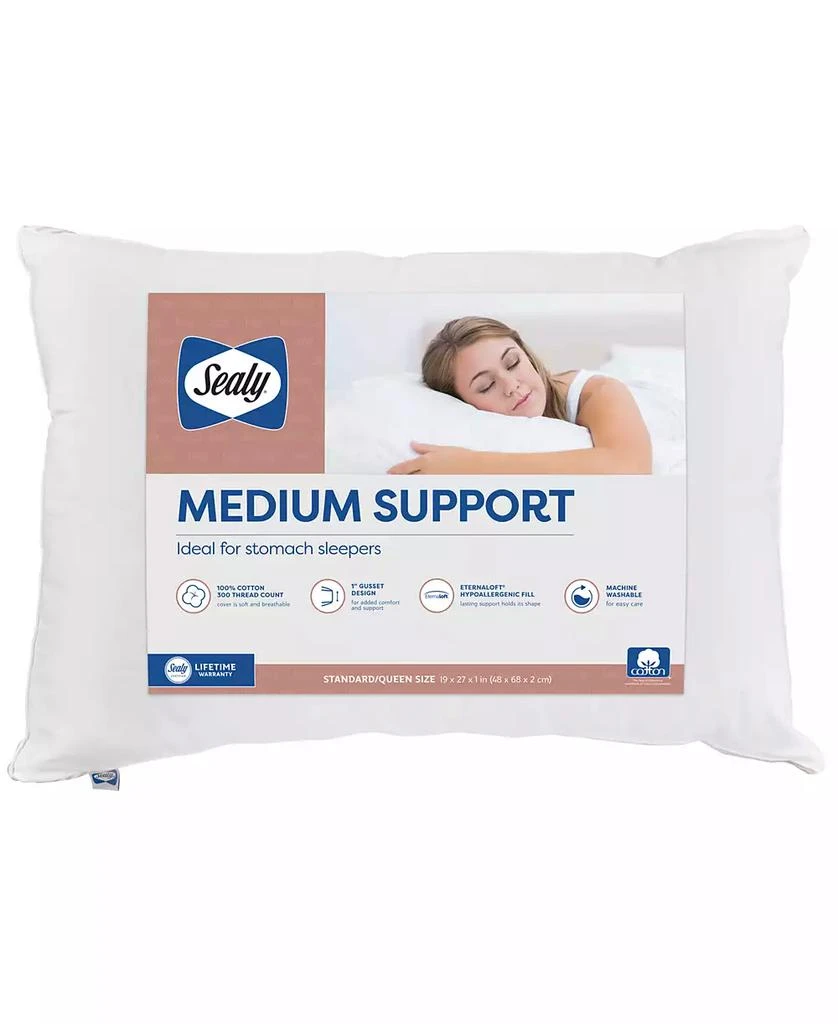 Sealy Medium Support Stomach Sleep Pillow 7