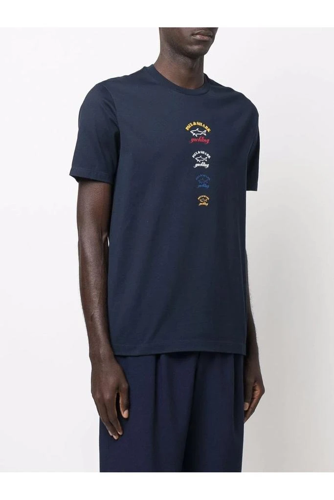 Paul & Shark Branded Cotton T-Shirt 3