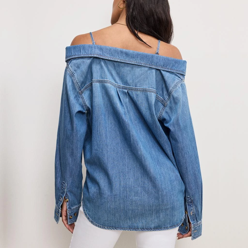 Good American Denim Off-The-Shoulder Shirt 2
