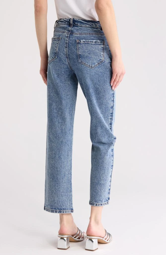 Kensie Astrid Side Rhinestone Straight Leg Jeans 2