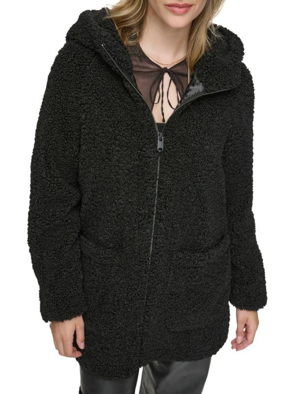 Andrew Marc Seneca Faux Fur Teddy Coat 1