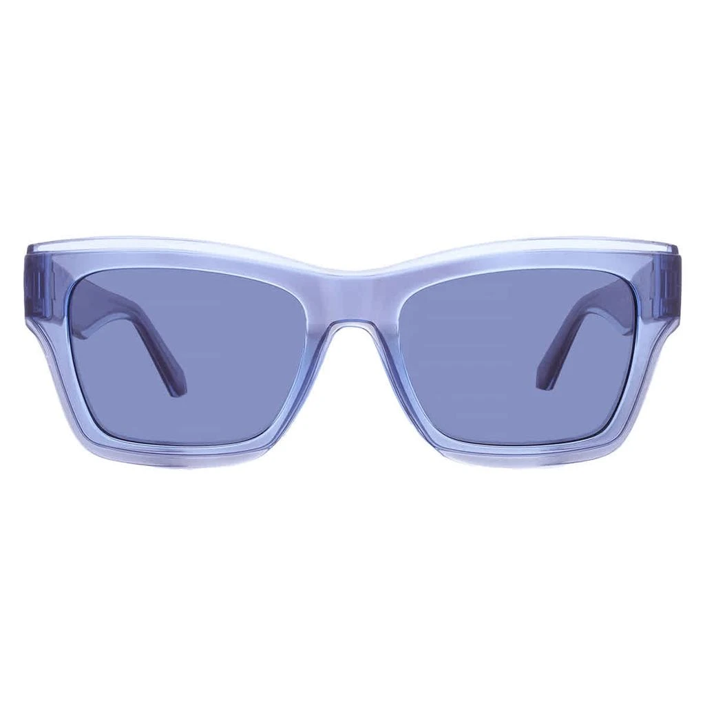 New Calvin Klein Blue Square Sunglasses Calvin Klein Blue Square Unisex Sunglasses CKJ24608S 001 52  main image 3