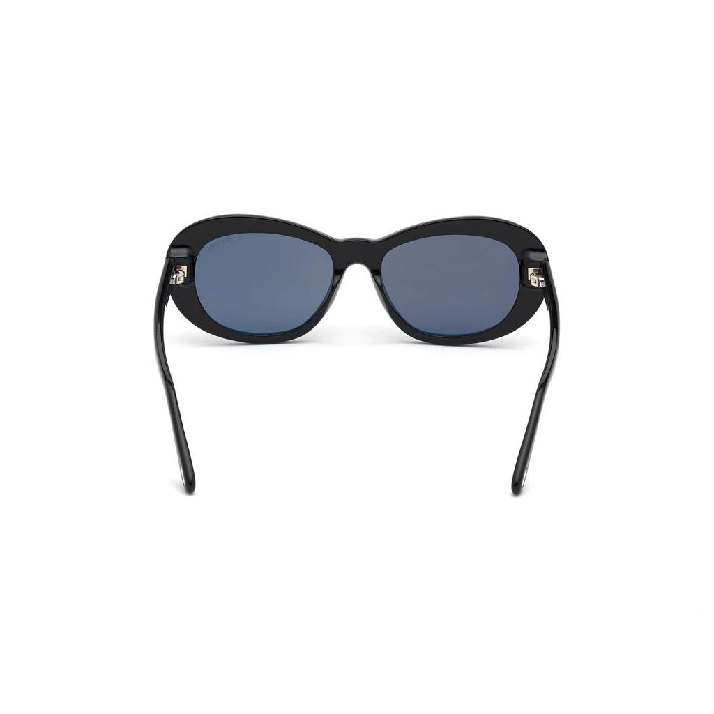 Tom Ford Tom Ford Shiny Black & Smoke Round Sunglasses FT0819-5401A 4