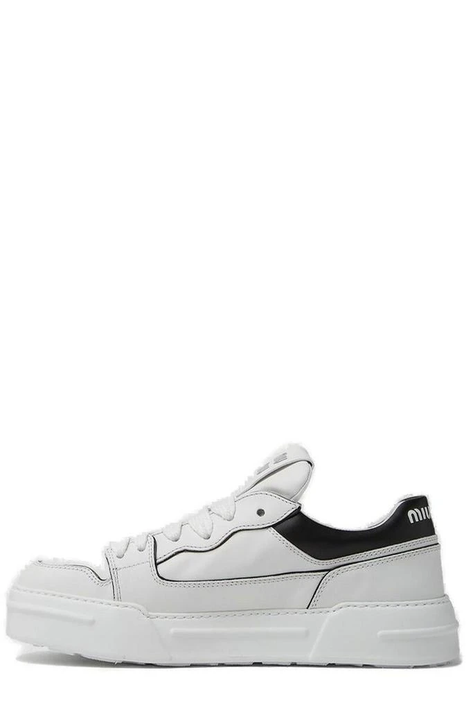 Miu Miu Miu Miu Logo Detailed Low-Top Sneakers 2