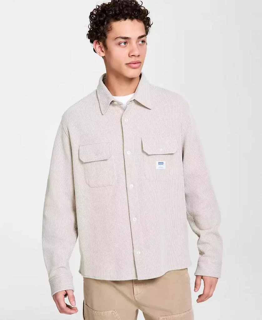 Hugo Boss Men's Oversized-Fit Ekynone Overshirt 1
