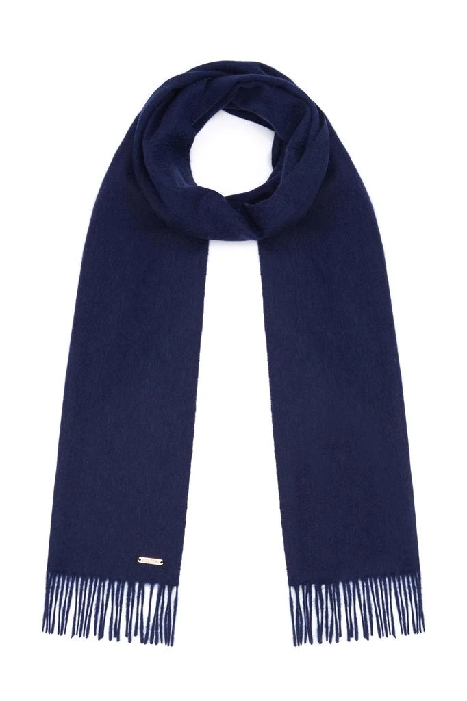 Hortons England Hortons England - 100% Cashmere Scarf -Navy 1