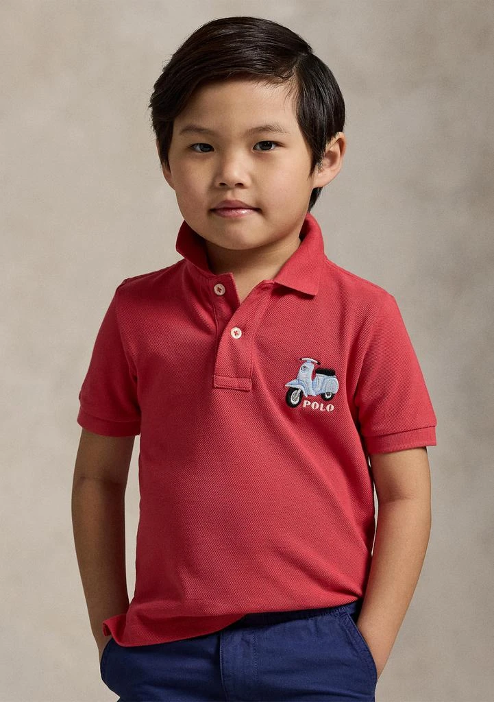 Ralph Lauren Boys 2-7 Scooter-Embroidered Cotton Polo Shirt 2