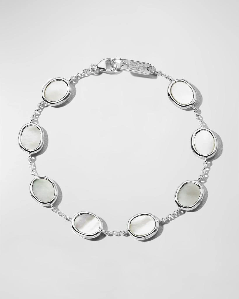 Ippolita Mini Oval Slice Chain Bracelet in Sterling Silver