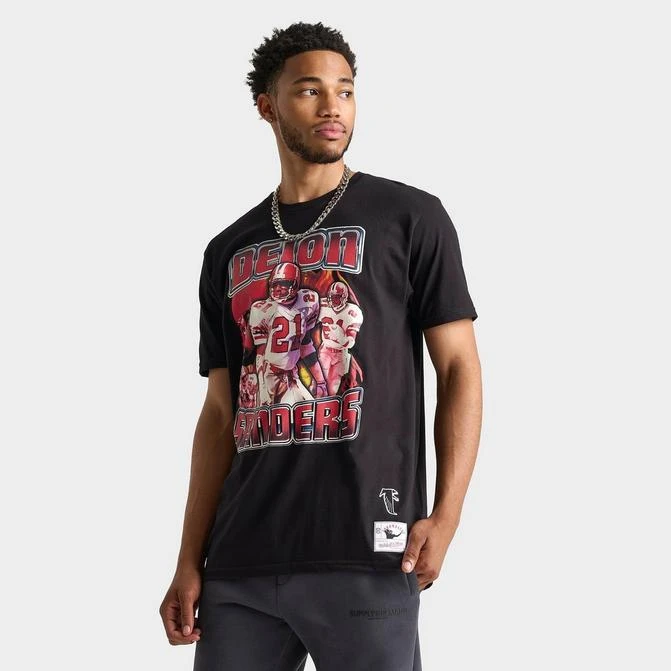 Mitchell and Ness Men's Mitchell & Ness Deion Sanders Atlanta Falcons NFL Collage T-Shirt 1