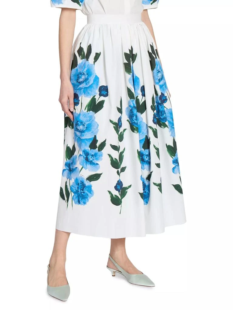 Erdem Floral Poplin Midi Skirt 4