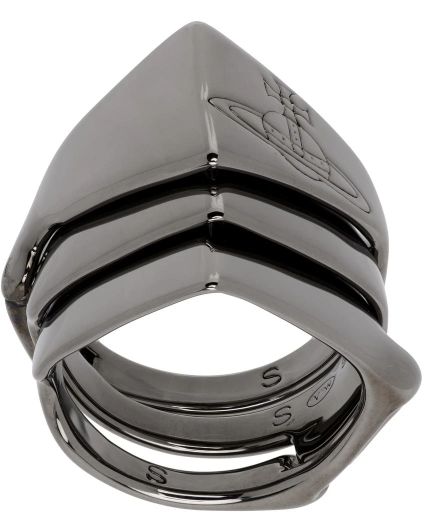 Vivienne Westwood Gunmetal Knuckleduster Ring 1