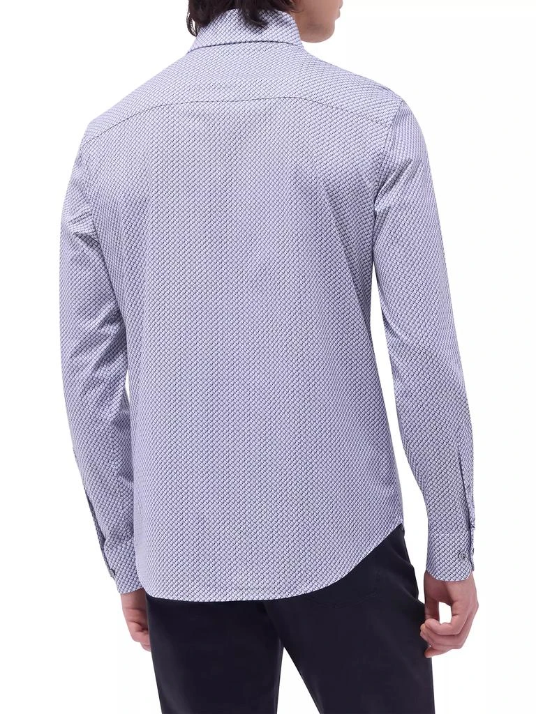 BUGATCHI Devon Printed Stretch Cotton Shirt 5