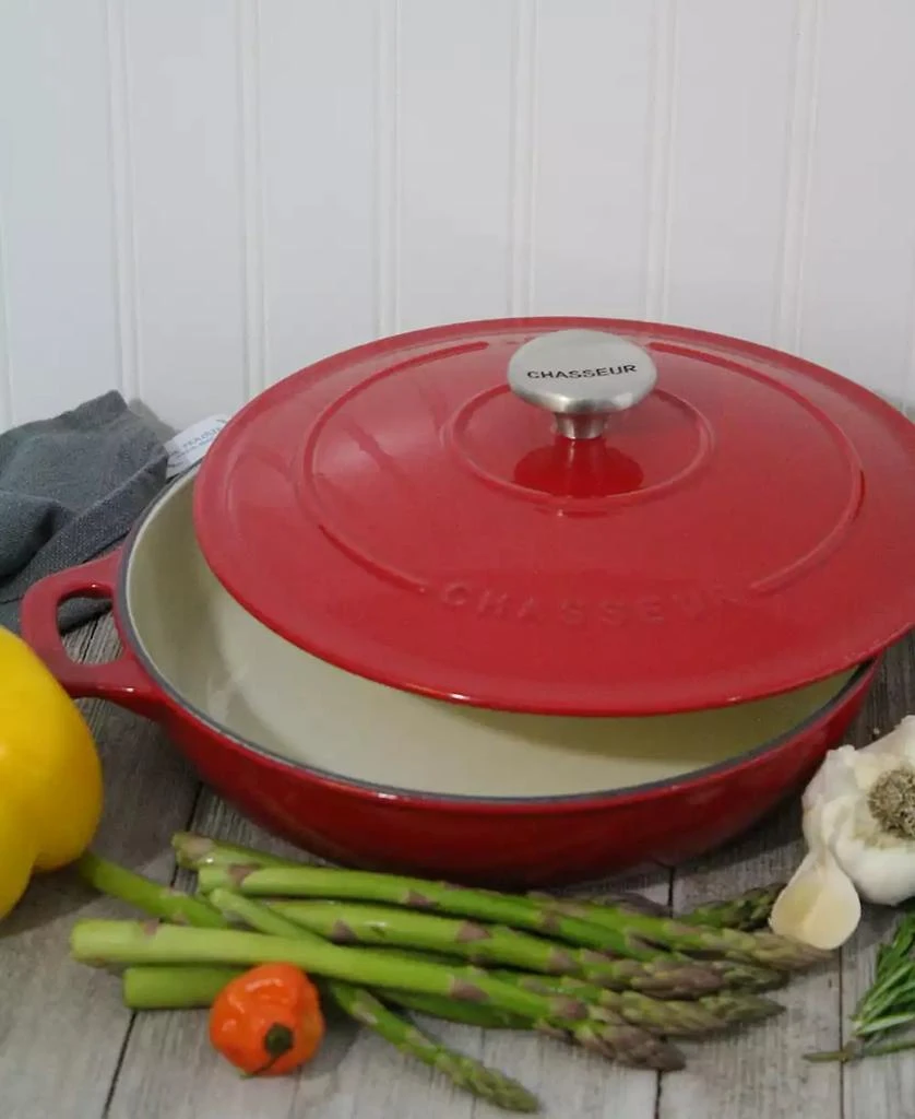 Chasseur French Enameled Cast Iron 1.8 Qt. Braiser with Lid 4