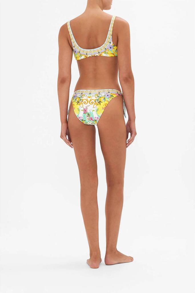 Camilla Tie Front Bra Bikini Top In Caterina Spritz