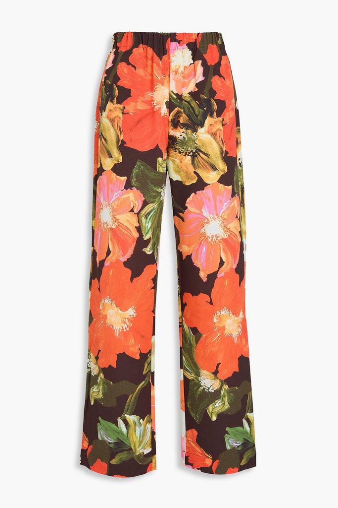 Stine Goya Fatou floral-print crepe wide-leg pants
