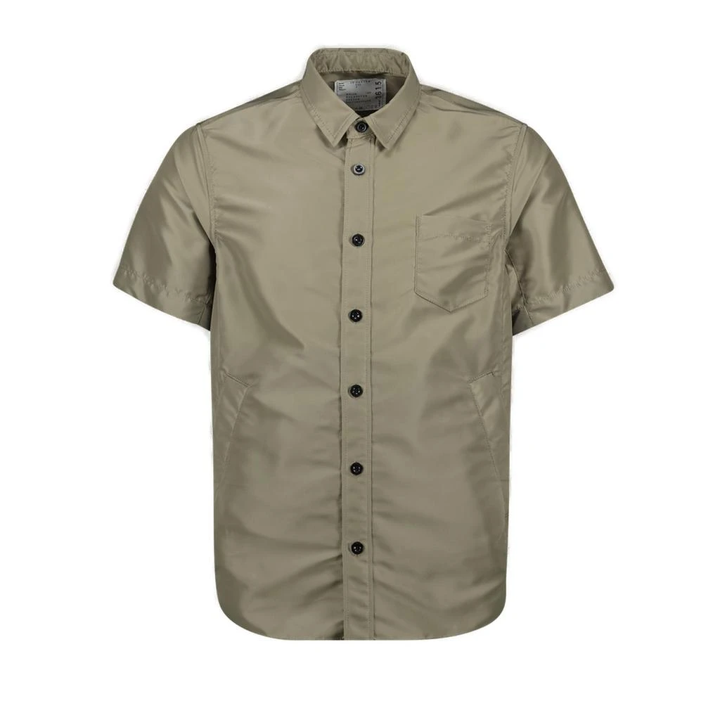 Sacai Sacai Collared Short-Sleeve Shirt 1