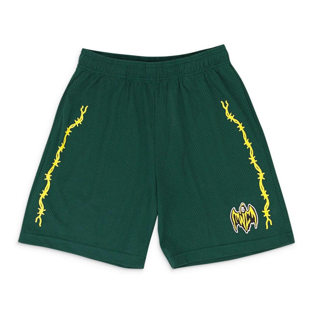 Warren Lotas BAT REAPER MESH GREEN SHORTS 2