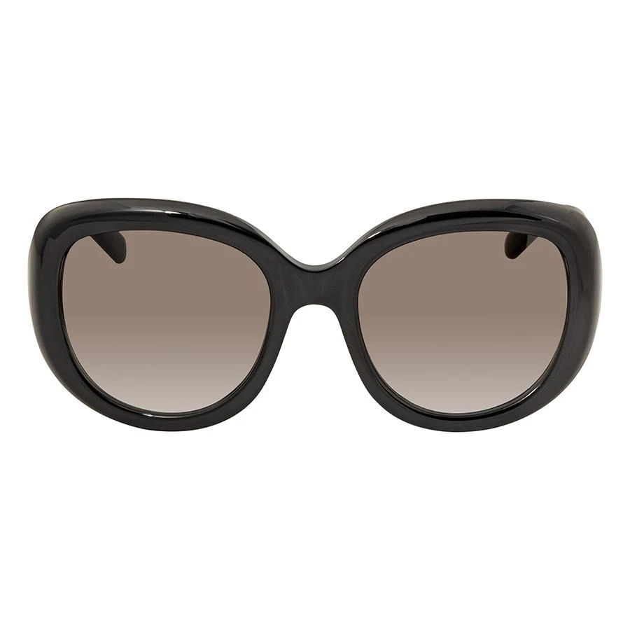 Salvatore Ferragamo Gradient Oval Sunglasses SF668S New $275  Black/Taupe Salvatore Ferragamo Sf668s Women main image 3