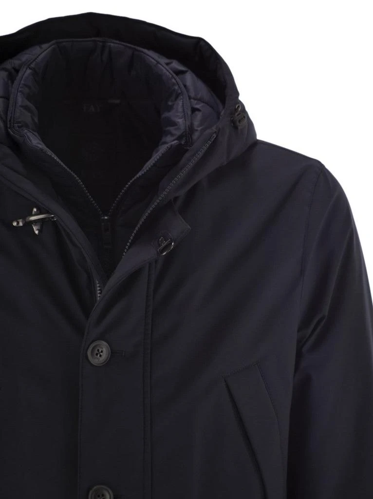 FAY Short Parka In Technical Gabardine 4