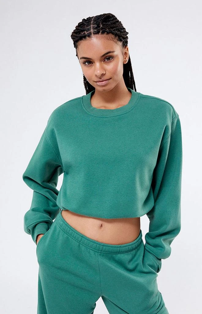 PacSun Bubble Cropped Crew Neck Sweatshirt 2