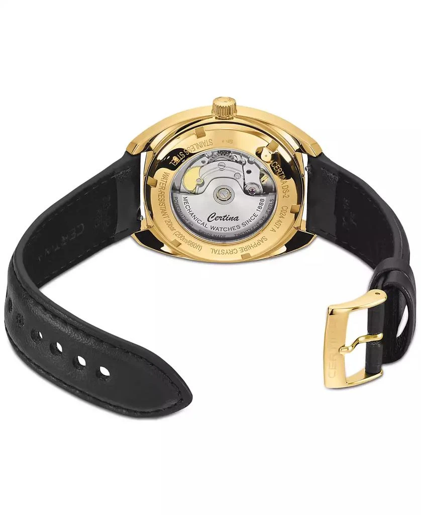 Certina Men's Swiss Automatic DS-2 Black Synthetic Strap Watch 40mm 3
