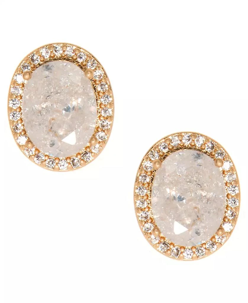 Lonna 
Lilly Gold-Tone Stone 
Crystal Halo Stud Earrings